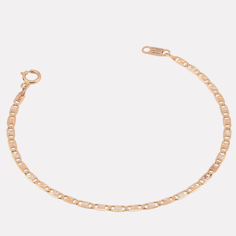 Pulso Valentino Relim. 14k 1.2g 15.5cm